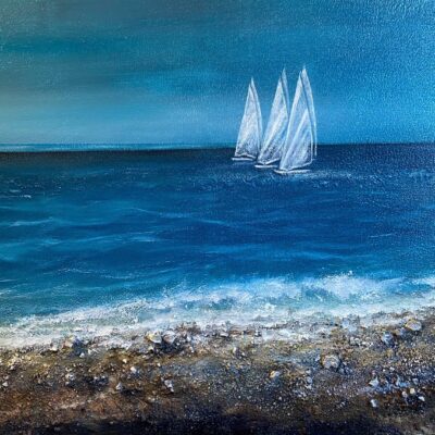 60x80, Akryl, Dyp Blindramme